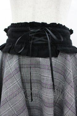 画像3: Secret Honey / ウエストレースアップチェックスカート 8 グレー I-26-03-10-078-CA-SK-TE-ZI