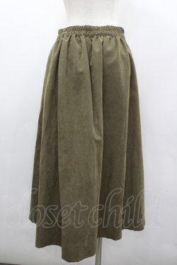 画像2: axes femme / スエード調スカート M カーキ I-26-03-10-082-AX-SK-TE-ZI