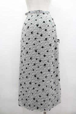画像2: INGEBORG / フロッキーバラptスカート  ホワイト×ブラック I-26-03-10-085-LO-SK-SA-ZI