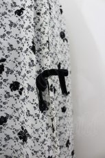 画像3: INGEBORG / フロッキーバラptスカート  ホワイト×ブラック I-26-03-10-085-LO-SK-SA-ZI (3)