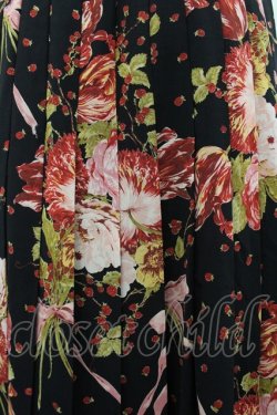 画像3: KANEKO ISAO / フラワーブーケプリーツスカート  ブラック I-26-03-10-086-EL-SK-SA-ZI