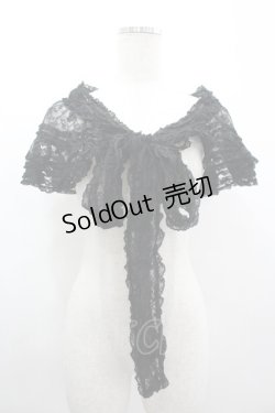 画像1: KANEKO ISAO / 総レースショール  ブラック I-26-03-10-091-EL-ZA-SA-ZI