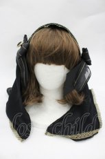 画像1: ALICE and the PIRATES / バステトヴェール  黒Ｘゴールド I-26-03-10-098-PA-TO-SA-ZI (1)