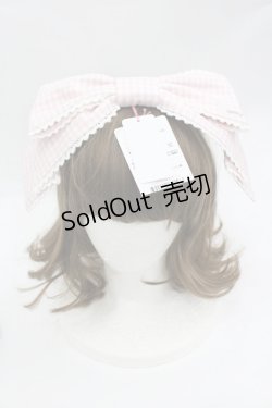 画像1: Angelic Pretty / Dollyヒロインリボンコーム  ピンクチェック I-26-03-10-100-AP-AC-SA-ZI