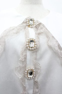 画像3: MA*RS / セーラー襟パールビジューボタンブラウス  白 I-26-03-10-010-EL-BL-TE-ZI