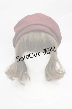 画像2: Kurumi Collaboration / KRM*ミジンコールベレー  濃赤 I-26-03-10-107-GO-AC-SA-ZI