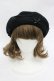 画像1: m petit by misako / サンリオプチリボンベレー  黒 I-26-03-10-108-LO-AC-SA-ZI (1)