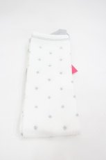 画像1: Angelic Pretty / トウーシューズ風オーバーニー  白Ｘシルバー I-26-03-10-110-AP-ZA-SA-ZI (1)