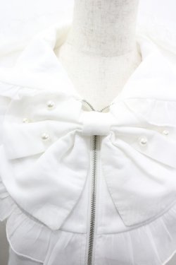 画像3: Princess Melody / りぼん付き半袖ショートパーカー  白 I-26-03-10-017-EL-TO-SA-ZI