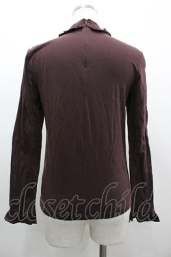 画像2: Leur Getter / はしごリボンレースハイネックカットソー  ブラウン I-26-03-10-018-LU-TO-SA-ZI