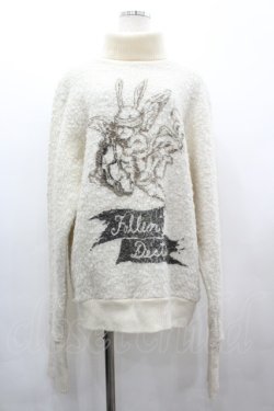 画像1: MILKBOY / FALLENセーター  アイボリー I-26-03-10-022-MB-TO-SA-ZI