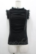Qutie Frash / 蜘蛛メッシュタンクトップ  ブラック I-26-03-10-025-QU-TO-SA-ZI