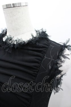 画像3: Qutie Frash / 蜘蛛メッシュタンクトップ  ブラック I-26-03-10-025-QU-TO-SA-ZI