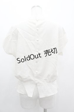 画像2: PINK HOUSE / 2つリボン&レースピンタックノースリーブブラウス  アイボリー I-26-03-10-027-LO-BL-SA-ZI