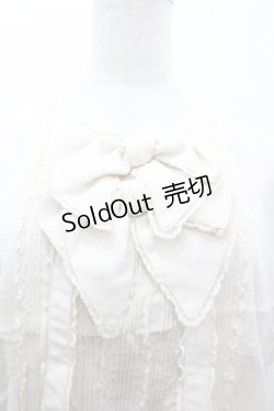 画像3: PINK HOUSE / 2つリボン&レースピンタックノースリーブブラウス  アイボリー I-26-03-10-027-LO-BL-SA-ZI