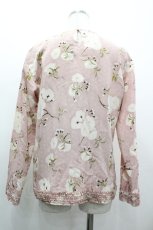 画像2: KANEKO ISAO / 八重桜ちりめんノーカラーブラウス  ピンク I-26-03-10-028-EL-BL-SA-ZI (2)