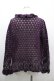 画像2: KANEKO ISAO / 透かしニットカーディガン  パープル I-26-03-10-030-EL-TO-SA-ZI (2)