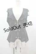 未知星辰的来信 / 薔薇クロスモチーフベスト  黒ｘシルバー I-26-03-12-033-LO-TO-SA-ZI