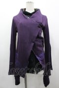 gouk / 裾龍pt着物袖トップス  パープル I-26-03-12-036-GO-TO-SA-ZI