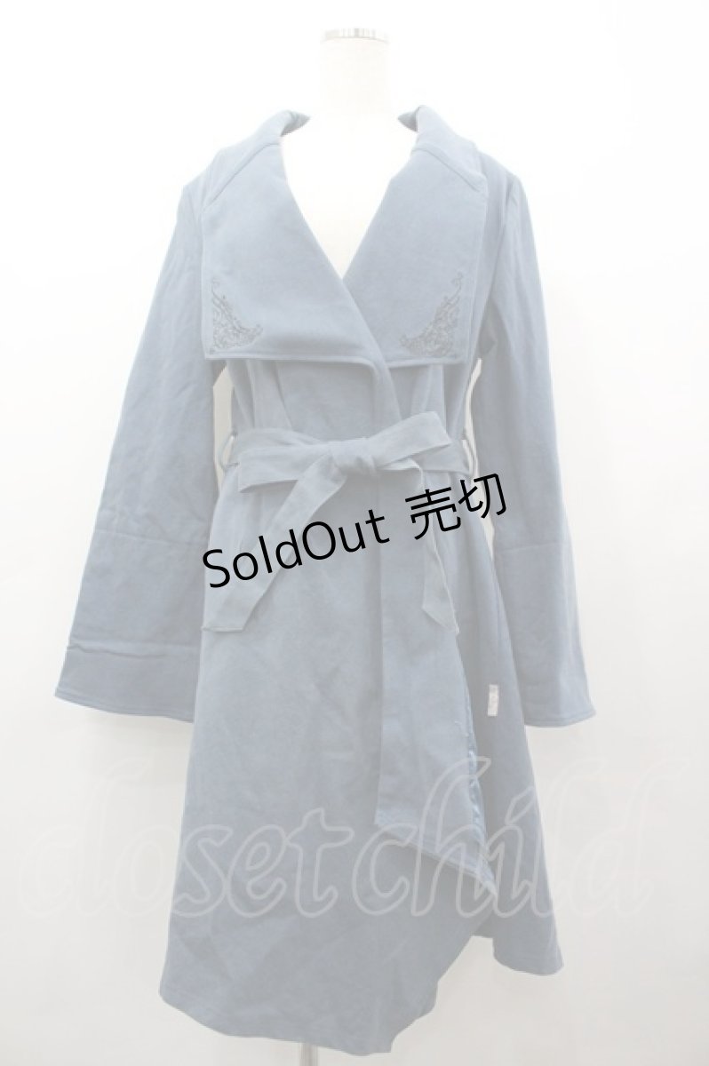 画像1: Rozen Kavalier / 襟刺繍コート  ブルー I-26-03-12-038-OO-CO-SA-ZI (1)