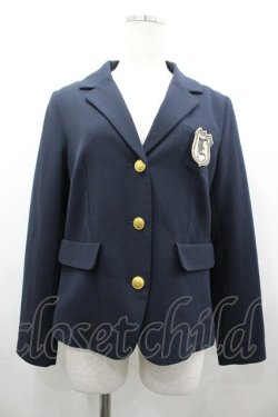 画像1: Fi.n.t / 3つボタンジャケット  ネイビーＸゴールド I-26-03-12-042-CA-JA-SA-ZI