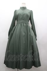 Sheglit / "Magnolia"クラシカルワンピース M グリーン I-26-03-12-047-EL-OP-SA-ZI