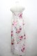 画像2: JESUS DIAMANTE / ぼかし薔薇キャミワンピース  白Ｘピンク I-26-03-12-054-JE-OP-SA-ZI (2)