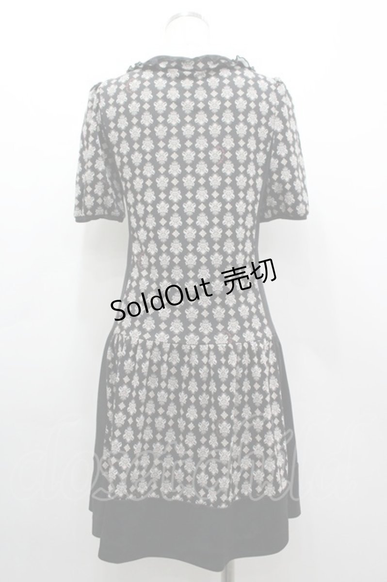 画像2: DOLLY GIRL / 切替ワンピース  黒 I-26-03-12-060-LO-OP-TE-ZI (2)