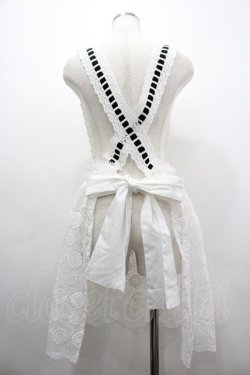 画像2: RUSANJIN ROOM / レースエプロン  白Ｘ黒 I-26-03-12-062-GO-OP-SA-ZI