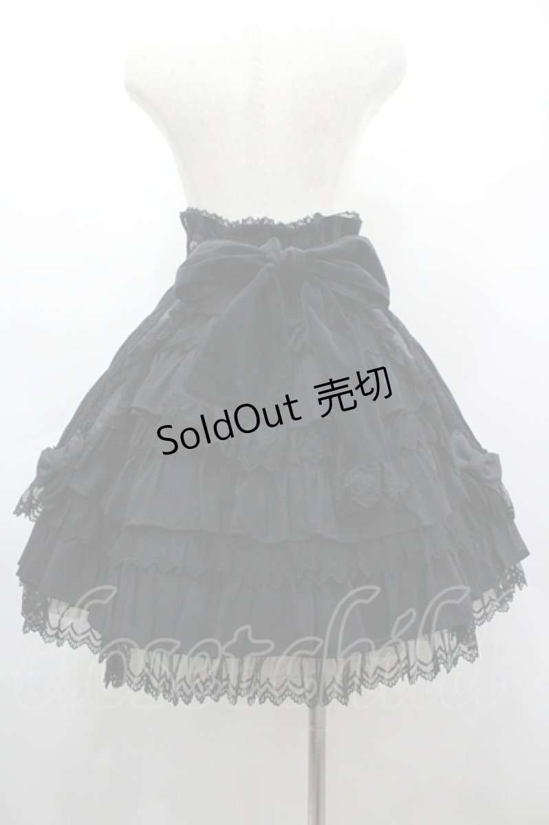 画像2: Angelic Pretty / リボンカクテルスカート  黒 I-26-03-12-063-AP-SK-SA-ZI (2)