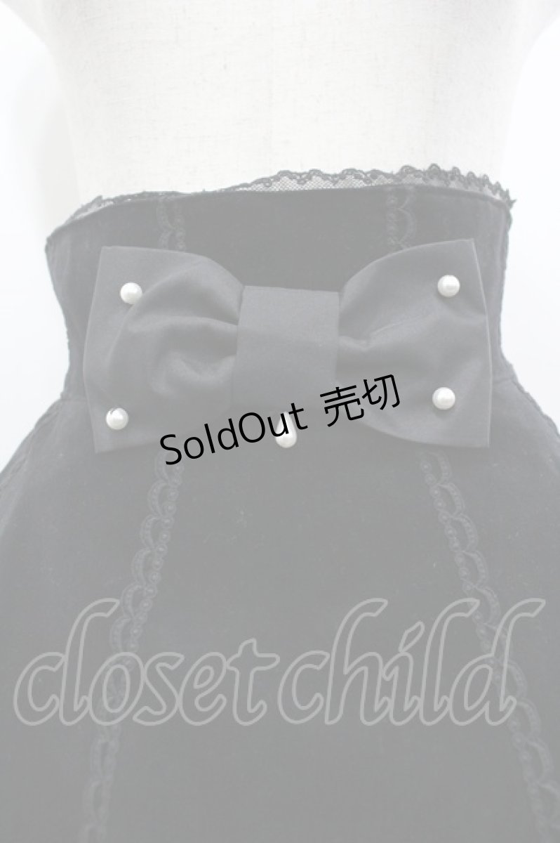 画像3: Angelic Pretty / リボンカクテルスカート  黒 I-26-03-12-063-AP-SK-SA-ZI (3)