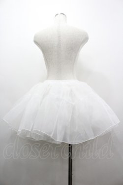 画像2: Chalmiere / ミニ丈オーガンジーパニエ  白 I-26-03-12-069-0-SK-SA-ZI