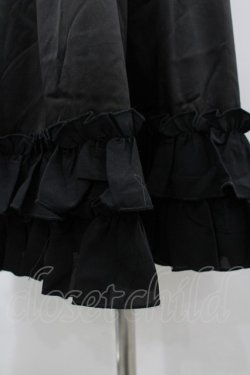 画像3: axes femme kawaii / ミディフリルペチスカート  黒 I-26-03-12-070-AX-SK-SA-ZI