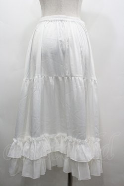 画像2: axes femme kawaii / ミディフリルペチスカート  白 I-26-03-12-071-AX-SK-SA-ZI