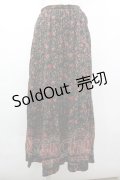 INGEBORG / ツタ花ptスカート M ブラック I-26-03-12-076-LO-SK-SA-ZI