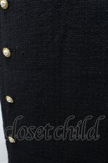 画像3: INGEBORG / パールボタン&2つリボンスカート M ブラック I-26-03-12-079-LO-SK-SA-ZI (3)
