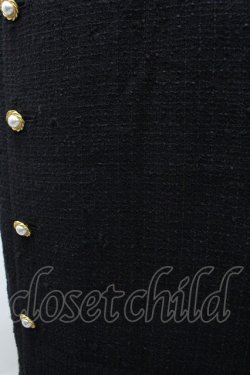 画像3: INGEBORG / パールボタン&2つリボンスカート M ブラック I-26-03-12-079-LO-SK-SA-ZI