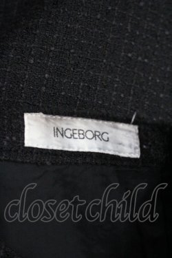 画像4: INGEBORG / パールボタン&2つリボンスカート M ブラック I-26-03-12-079-LO-SK-SA-ZI