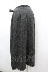 画像2: INGEBORG / ランダム水玉巻きスカート M ブラック I-26-03-12-080-LO-SK-SA-ZI (2)