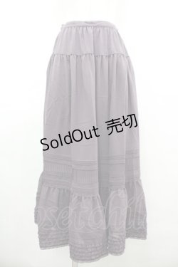 画像1: KANEKO ISAO / 縦横ピンタックスカート  パープル I-26-03-12-087-EL-SK-SA-ZI