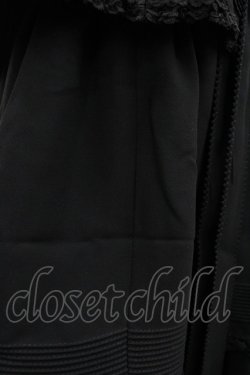 画像3: KANEKO ISAO / ピンタック&レース段スカート  ブラック I-26-03-12-088-EL-SK-SA-ZI