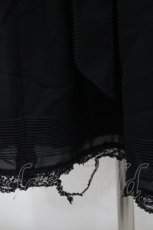 画像4: KANEKO ISAO / ピンタック&レース段スカート  ブラック I-26-03-12-088-EL-SK-SA-ZI (4)