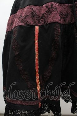画像3: Ozz oneste / 蝶刺繍&裾レース2wayスカート  ブラック I-26-03-12-091-OO-SK-SA-ZI