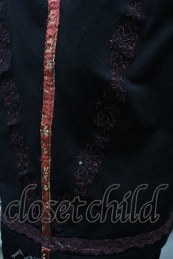 画像4: Ozz oneste / 蝶刺繍&裾レース2wayスカート  ブラック I-26-03-12-091-OO-SK-SA-ZI