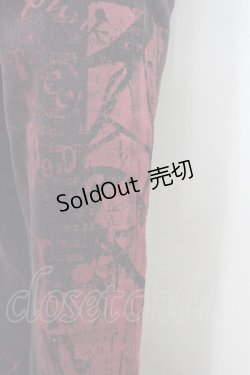 画像3: Ozz On hikozoh / レースアップ&プリントデニムパンツ  パープル I-26-03-12-092-OO-PA-SA-ZI