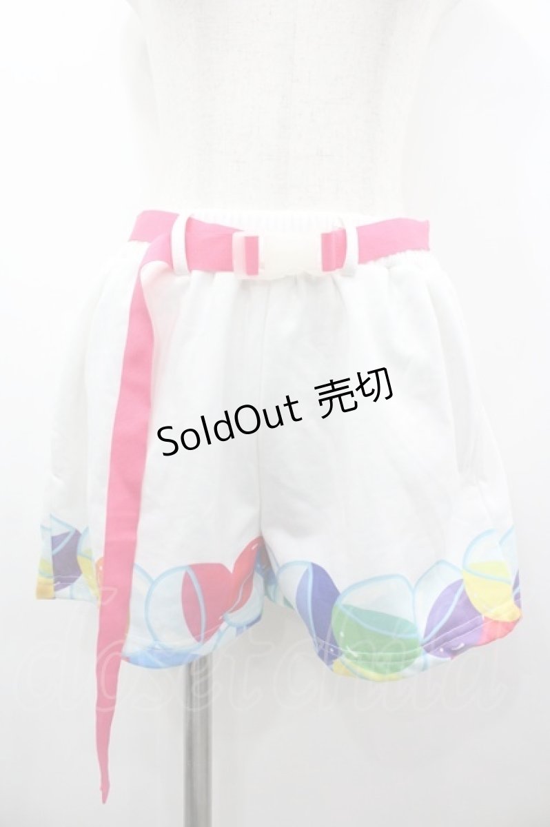 画像1: ACDC RAG / カプセルモンスター ショートパンツ  白 I-26-03-12-093-PU-PA-SA-ZI (1)