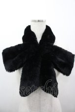 画像1: m petit by misako / リボンファーティペット  黒 I-26-03-12-094-LO-ZA-SA-ZT651 (1)