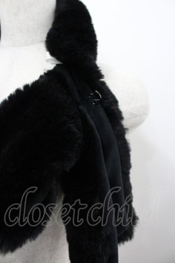 画像3: m petit by misako / リボンファーティペット  黒 I-26-03-12-094-LO-ZA-SA-ZI