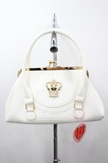 画像1: BABY,THE STARS SHINE BRIGHT / 王冠がま口Bag  白 I-26-03-12-095-BA-BG-SA-ZI (1)