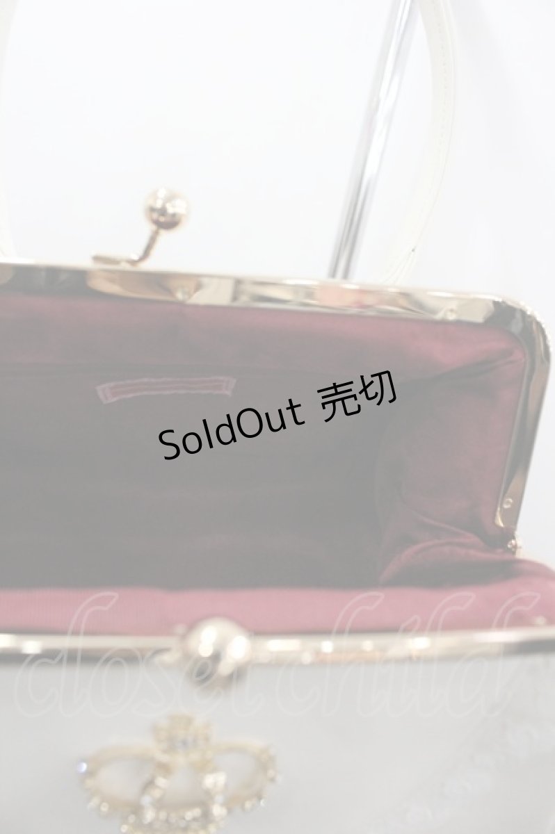 画像3: BABY,THE STARS SHINE BRIGHT / 王冠がま口Bag  白 I-26-03-12-095-BA-BG-SA-ZI (3)